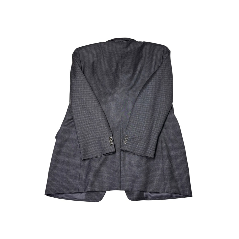 Canali Proposta Mens Charcoal Windowpane Wool Blazer Made in Italy Size 58 L - Picture 11 of 15
